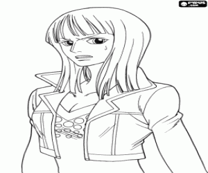 malvorlagen Nico Robin, Figur aus One Piece ausmalbilder