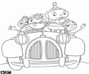 malvorlagen Noddy mit seinem Auto ausmalbilder