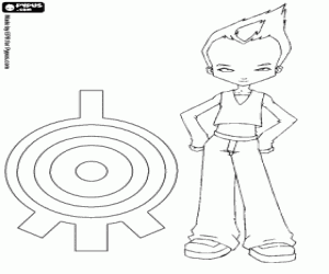 malvorlagen Odd Della Robbia aus Code Lyoko ausmalbilder
