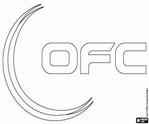 malvorlagen OFC-Logo, Fußball in Ozeanien ausmalbilder