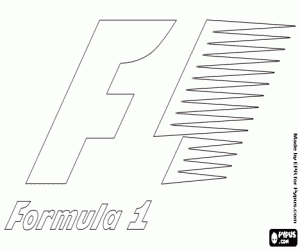 malvorlagen Offizielles Logo der Formel 1 ausmalbilder