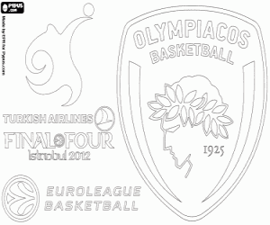 malvorlagen Olympiacos, Meister Euroleague 2012 ausmalbilder