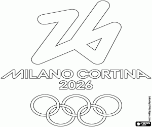 malvorlagen Olympische Spiele 2026 Milano-Cortina ausmalbilder