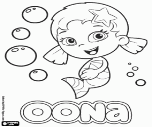 malvorlagen Oona, Zeichen von Bubble Guppies ausmalbilder