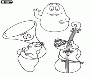malvorlagen Das Orchester der Barbapapa ausmalbilder