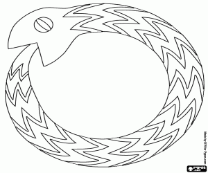 malvorlagen Der Ouroboros, ein uraltes symbol ausmalbilder