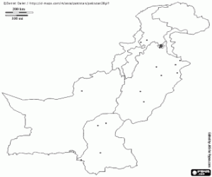 malvorlagen Pakistan-Karte ausmalbilder
