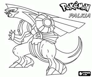 malvorlagen Palkia, ein Pokemon-Drache ausmalbilder