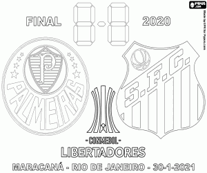 malvorlagen Palmeiras - Santos, Libertadores 2020 ausmalbilder
