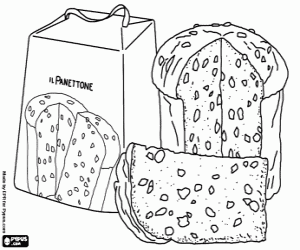 malvorlagen Panettone, Weihnachten in Italien ausmalbilder