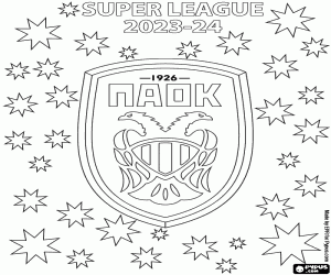 malvorlagen PAOK FC, Meister 2023-2024 ausmalbilder