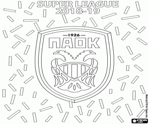 malvorlagen PAOK, Meister 2018-2019 ausmalbilder