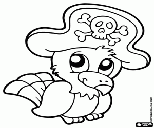 malvorlagen Der Papagei der Piraten ausmalbilder