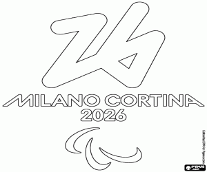 malvorlagen Paralympics Mailand-Cortina 2026 ausmalbilder