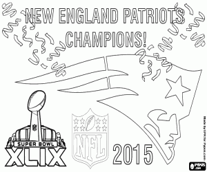 malvorlagen Patriots, Super Bowl-2015-Meisters ausmalbilder