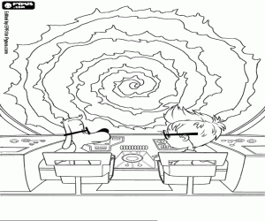 malvorlagen Peabody, Sherman in der WABAC ausmalbilder