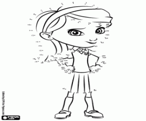 malvorlagen Penny Peterson, von Punkt zu Punkt ausmalbilder