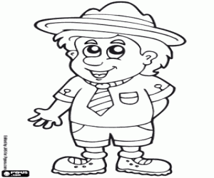 malvorlagen Pfadfinder, eine Bewegung von jungen Menschen ausmalbilder