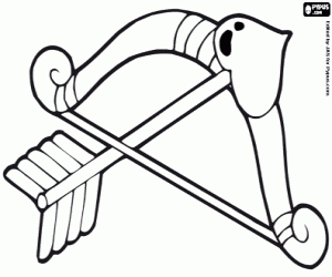 malvorlagen Pfeil und Bogen von Cupid ausmalbilder