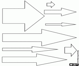 malvorlagen Pfeile in verschiedenen größen ausmalbilder