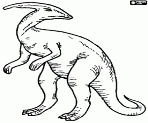 malvorlagen Pflanzenfresser Dinosaurier, parasaur ausmalbilder