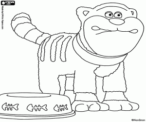 malvorlagen Pidsley, die Bauernhof-Katze ausmalbilder