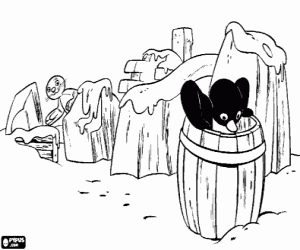 malvorlagen Pingu, Robby und die Eisblöcke ausmalbilder