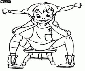 malvorlagen Pipi Dlouhá punčocha ausmalbilder