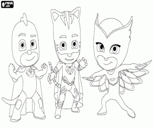 malvorlagen PJMasks-Superhelden-team ausmalbilder