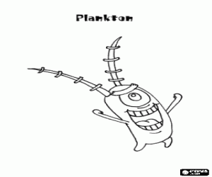 malvorlagen Plankton, Gegenspieler von SpongeBob ausmalbilder