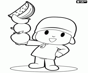 malvorlagen Pocoyo und die köstliche Frucht ausmalbilder