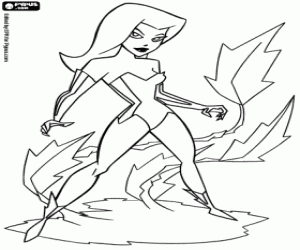 malvorlagen Poison Ivy, ein Feind des Batman ausmalbilder