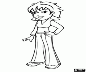 malvorlagen Polly Pocket auf Sportbekleidung ausmalbilder