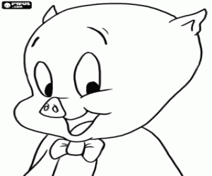 malvorlagen Porky Pig von Loonely Tunes ausmalbilder