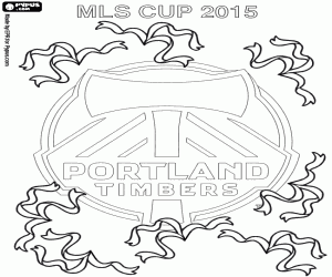 malvorlagen Portland Timbers, Meister MLS 2015 ausmalbilder
