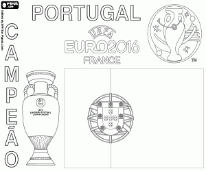 malvorlagen Portugal, UEFA Euro 2016 Meister ausmalbilder