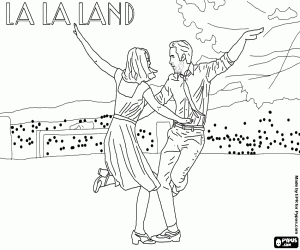 malvorlagen Poster mit Logo von La La Land ausmalbilder