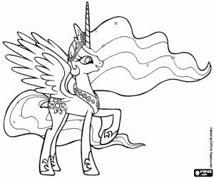 malvorlagen Prinzessin Celestia von Equestria ausmalbilder