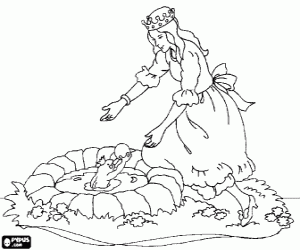 malvorlagen Die Prinzessin und der Froschkönig ausmalbilder