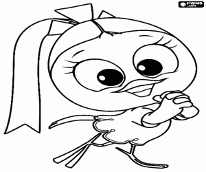 malvorlagen Priscilla, Freundin von Calimero ausmalbilder