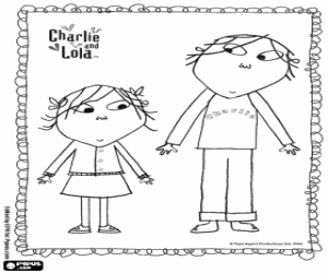 malvorlagen Die Protagonisten Charlie und Lola ausmalbilder