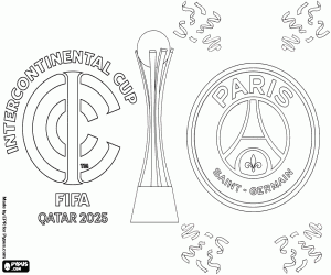 malvorlagen PSG gewinnt den Weltpokal 2025 ausmalbilder