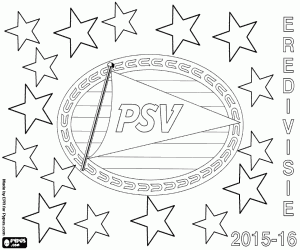 malvorlagen PSV Eindhoven, Meister 2015-2016 ausmalbilder