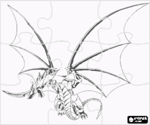 malvorlagen Puzzle von Bakugan, Pyrus Drago ausmalbilder