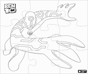 malvorlagen Puzzle von Ben 10 Upgrade ausmalbilder