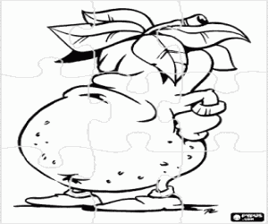 malvorlagen Puzzle einer Kartoffel ausmalbilder