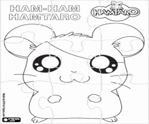 malvorlagen Puzzle der Hamster Hamtaro ausmalbilder