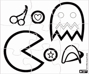 malvorlagen Puzzle von Pac-Man ausmalbilder