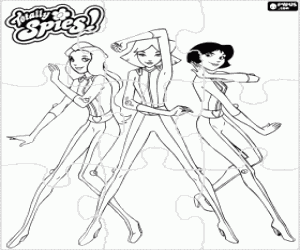 malvorlagen Puzzle von Totally Spies ausmalbilder