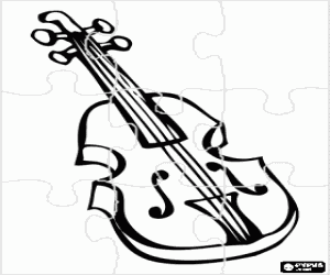 malvorlagen Puzzle von violine ausmalbilder